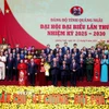 Ban Chấp hành Đảng bộ tỉnh Quảng Ngãi nhiệm kỳ 2025-2030 gồm 68 đồng chí ra mắt Đại hội. (Ảnh: Lê Phước Ngọc/TTXVN)