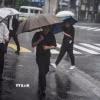 Một cơn bão gây mưa lớn tại Nhật Bản. (Ảnh: THX/TTXVN)