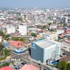 Một góc thủ đô Vientiane, Trung tâm chính trị kinh tế - văn hóa của Lào. (Ảnh: Đỗ Bá Thành/TTXVN)
