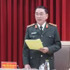 Thượng tướng Trần Quốc Tỏ, Ủy viên Trung ương Đảng, Thứ trưởng Bộ Công an chủ trì buổi họp báo. (Ảnh: Công an cung cấp)