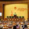 Chủ tịch Quốc hội Trần Thanh Mẫn phát biểu khai mạc Kỳ họp không thường lệ thứ nhất, Quốc hội khóa XVI. (Ảnh: Doãn Tấn/TTXVN)