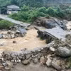 Mưa lớn gây lũ quét cục bộ khiến hệ thống đường, cầu cống bị thiệt hại. Ảnh minh họa. (Ảnh: TTXVN phát)