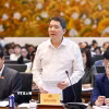 Thứ trưởng Bộ Tài chính Cao Anh Tuấn phát biểu. (Ảnh: Doãn Tấn/TTXVN)