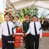 Thường trực Ban Bí thư Trần Cẩm Tú dự Lễ truy điệu và an táng hài cốt liệt sỹ tại Nghĩa trang liệt sỹ Nầm, xã Từ Mỹ, tỉnh Hà Tĩnh. (Ảnh: Phương Hoa/TTXVN)
