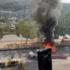 Khói bốc lên từ hiện trường vụ nổ ở Islamabad, Pakistan ngày 11/11. (Ảnh: THX/TTXVN)