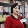 Giáo sư Phan Kim Nga, nghiên cứu viên cao cấp của Viện Nghiên cứu chủ nghĩa Marx thuộc Viện Khoa học xã hội Trung Quốc, chuyên gia nghiên cứu về Việt Nam trả lời phỏng vấn phóng viên TTXVN. (Ảnh: Quang Hưng/TTXVN)