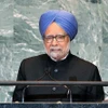 Ông Manmohan Singh, lúc đương nhiệm Thủ tướng Ấn Độ, phát biểu tại phiên họp của Đại hội đồng Liên hợp quốc ở New York (Mỹ). (Ảnh: ANI/TTXVN)