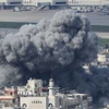 Khói bốc lên từ địa điểm ở Beirut, Liban sau cuộc tập kích của Israel. (Ảnh: THX/TTXVN)