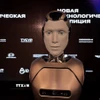 Robot AI hình người đầu tiên của Nga có khả năng thể hiện 12 loại cảm xúc. (Ảnh: Tâm Hằng/TTXVN)