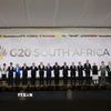 Các nhà lãnh đạo chụp ảnh chung tại Hội nghị thượng đỉnh G20 ở Johannesburg, Nam Phi. (Ảnh: Anadolu Agency/TTXVN)
