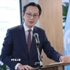 Đại sứ, Trưởng Phái đoàn Thường trực Việt Nam tại Liên hợp quốc Đỗ Hùng Việt. (Ảnh: Thanh Tuấn/TTXVN)