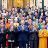 Tổng Bí thư, Chủ tịch nước Tô Lâm và lãnh đạo Đảng, Nhà nước với các đại biểu. (Ảnh: Thống Nhất/TTXVN)