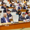 Tổng Bí thư, Chủ tịch nước Tô Lâm cùng các đồng chí lãnh đạo Đảng, Nhà nước dự phiên họp. (Ảnh: Doãn Tấn/TTXVN)