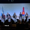 Các diễn giả tham gia phát biểu tại Hội thảo khoa học “Argentina-ASEAN, đối tác chiến lược trong một thế giới đang thay đổi.” (Ảnh: Diệu Hương/TTXVN)