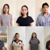 Ca sỹ Miu Lê (áo đen giữa, hàng trên). (Ảnh: Công an thành phố Hải Phòng)