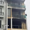 Hiện trường vụ cháy nhà dân tại phường Hạ Long, tỉnh Quảng Ninh. (Ảnh: TTXVN phát)