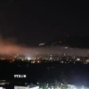 Khói bốc lên sau vụ không kích của Israel xuống thủ đô Damascus, Syria ngày 3/5. (Ảnh: THX/TTXVN)