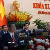 Ông Nguyễn Mạnh Hùng, Chủ tịch Ủy ban Nhân dân thành phố Đà Nẵng, phát biểu nhận nhiệm vụ. (Ảnh: Anh Dũng/TTXVN)