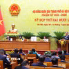 Quang cảnh kỳ họp thứ 25 Hội đồng Nhân dân thành phố Hà Nội. (Ảnh: Văn Điệp/TTXVN)