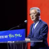Cựu Tổng thống Hàn Quốc Moon Jae In phát biểu tại một sự kiện ở Goyang, tây bắc Seoul, ngày 6/1/2024. (Ảnh: Yonhap/TTXVN)