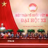 Đoàn Chủ tịch điều hành Đại hội. (Ảnh: Văn Điệp/TTXVN)