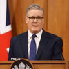 Thủ tướng Anh Keir Starmer phát biểu tại cuộc họp báo ở thủ đô London. (Ảnh: THX/TTXVN)