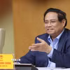 Thủ tướng Phạm Minh Chính chủ trì phiên họp về phát triển nhà ở xã hội. (Ảnh: Dương Giang/TTXVN)