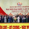 Đoàn đại biểu Đảng bộ tỉnh Lâm Đồng đi dự Đại hội đại biểu toàn quốc lần thứ XIV của Đảng. (Ảnh Chu Quốc Hùng/TTXVN)