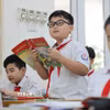 Học sinh lớp 5 Việt Nam tiếp tục đạt điểm cao nhất ở lĩnh vực Đọc hiểu với điểm trung bình là 323,5 điểm. (Ảnh: Thanh Tùng/TTXVN)