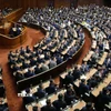 Toàn cảnh một phiên họp Quốc hội Nhật Bản tại thủ đô Tokyo. (Ảnh: Kyodo/TTXVN)