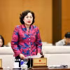 Thống đốc Ngân hàng Nhà nước Việt Nam Nguyễn Thị Hồng phát biểu. (Ảnh: Doãn Tấn/TTXVN)