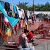 Người di cư tại khu tạm trú ở Reynosa, Tamaulipas, Mexico. (Ảnh: THX/TTXVN)