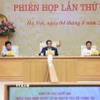 Thủ tướng Phạm Minh Chính chủ trì phiên họp lần thứ nhất của Ban Chỉ đạo quốc gia về phát triển kinh tế tư nhân. (Ảnh: Dương Giang/TTXVN)