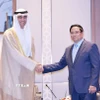 Thủ tướng Phạm Minh Chính tiếp ông Shaikh Saud Al Sabah, Chủ tịch Ủy ban Đầu tư của Hội đồng quản trị, Tổng giám đốc Quỹ đầu tư Kuwait. (Ảnh: Dương Giang/TTXVN)