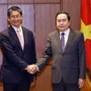 Chủ tịch Quốc hội Trần Thanh Mẫn tiếp Đại sứ Nhật Bản tại Việt Nam Ito Naoki. (Ảnh: Doãn Tấn/TTXVN)