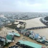 Nhiều khu vực tại phường Quy Nhơn Đông (tỉnh Gia Lai) ngập sâu trong nước trong đợt mưa lũ vừa qua. (Ảnh: Quang Thái/TTXVN)