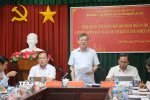 Ông Trương Cảnh Tuyên, Chủ tịch Ủy ban nhân dân thành phố Cần Thơ chỉ đạo. (Ảnh: Nguyễn Hằng/TTXVN)