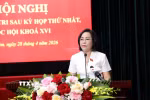 Phó Chủ tịch Quốc hội Nguyễn Thị Thanh phát biểu tổng kết hội nghị. (Ảnh: Đại Nghĩa/TTXVN)