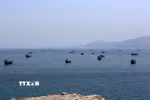 Quang cảnh eo biển Hormuz. (Ảnh: THX/TTXVN phát)