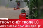 Gia đình 5 người ở Bắc Ninh được giải cứu trong cơn lũ dữ 