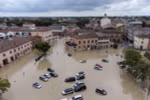 Cảnh ngập lụt sau những trận mưa lớn tại Lugo, Emilia-Romagna, Italy năm 2023. (Ảnh: AFP/TTXVN)