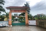 Trường PTDT bán trú Tiểu học Kim Thủy, nơi xảy ra vụ 40 học sinh phải nhập viện nghi bị ngộ độc thực phẩm. (Ảnh: TTXVN phát)