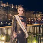 Đại diện nhan sắc Việt Nam, Á hậu Thu Ngân tại Ai Cập. (Ảnh: NVCC)