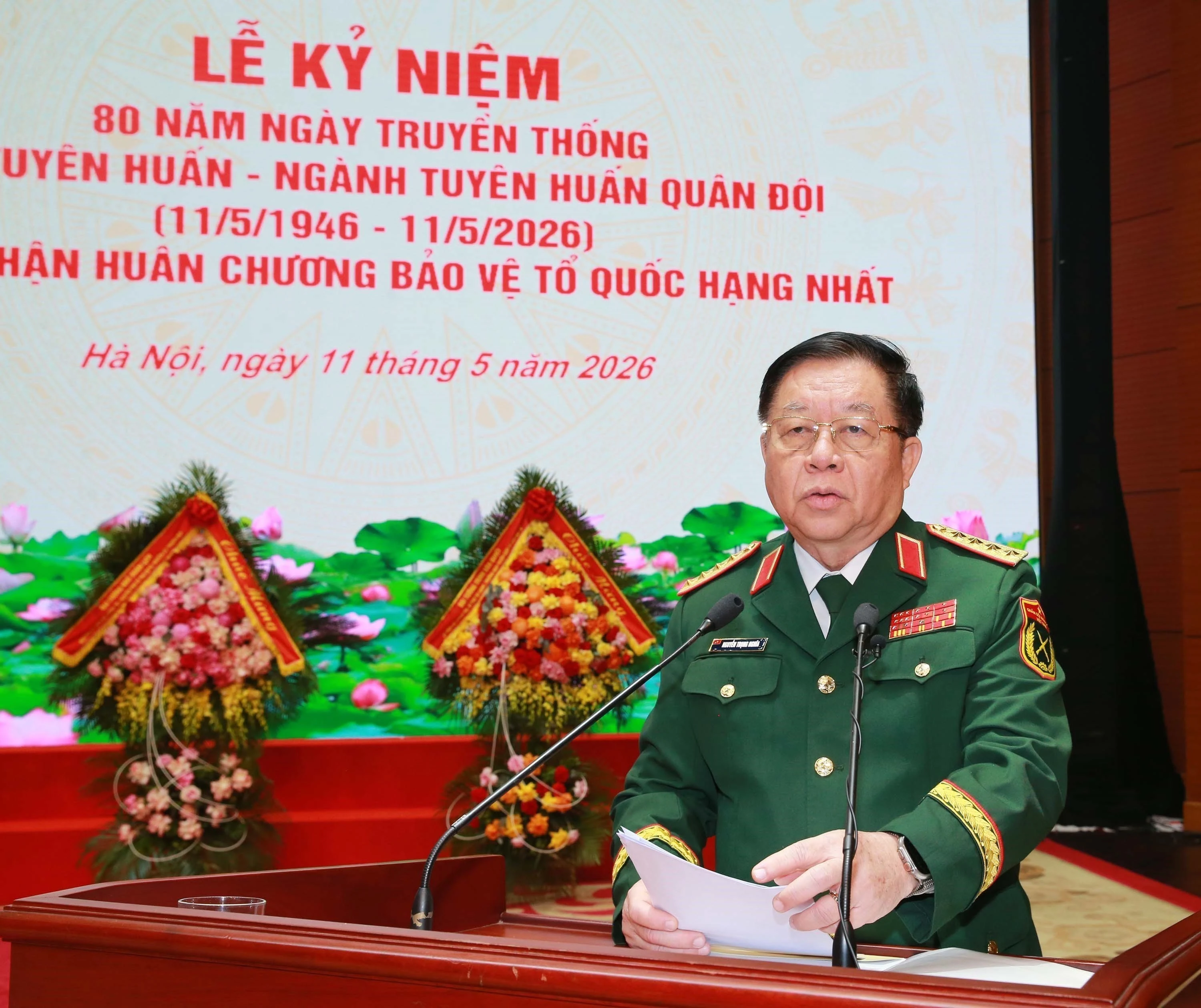 Kỷ niệm 80 năm ngành Tuyên huấn Quân đội, đón nhận Huân chương Bảo vệ Tổ quốc hạng Nhất