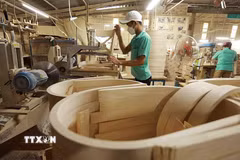 Các hiệp định thương mại tự do (FTA) đã giúp gia tăng cơ hội xuất khẩu gỗ và lâm sản. (Ảnh: TTXVN)