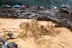Đề phòng lũ quét. (Nguồn ảnh: TTXVN)