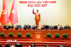 Đoàn Chủ tịch phiên trù bị Đại hội XIV của Đảng. (Ảnh: TTXVN)