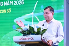 Thứ trưởng Bộ Nông nghiệp và Môi trường Nguyễn Hoàng Hiệp phát biểu tại diễn đàn. (Ảnh: BTC)