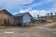 Khu vực thường chịu ảnh hưởng bởi động đất tại huyện Kon Plông, tỉnh Kon Tum. (Ảnh: Hùng Võ/Vietnam+)