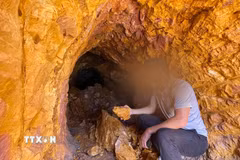 Khu vực khoáng sản vàng. (Ảnh chỉ mang tính chất minh họa. Nguồn: TTXVN)